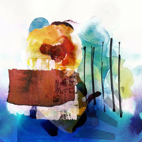 Zonsondergang bij het huis van de oude visser