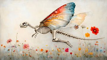 Bloemrijke dinosaurus van Heike Hultsch