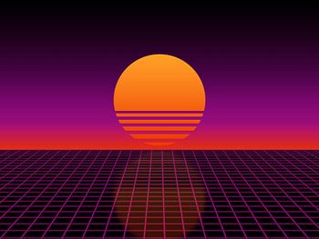 Retro sunset