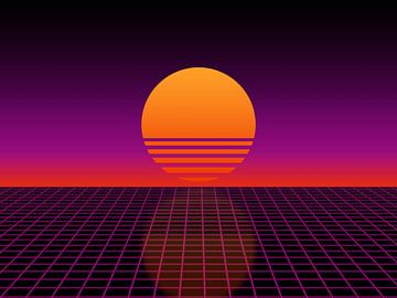 Retro sunset