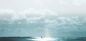 Strandwandeling bij de zee