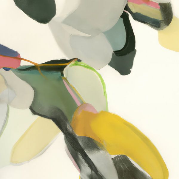 Botanisch abstract in aardetinten van Studio Allee