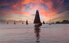 Abfüller in der Abendsonne von Brian Morgan