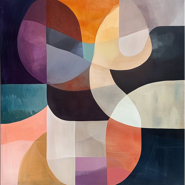 Abstrakte Formen in heller Farbe von TheXclusive Art