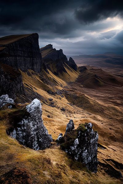 Dramatic landscape under storm clouds by Poster Art Shop