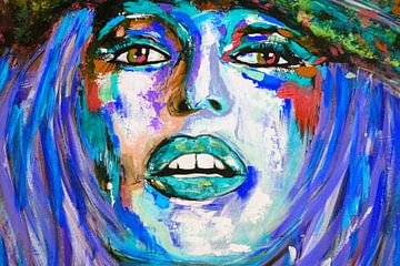 Brigitte Bardot "Visage van Kathleen Artist Fine Art