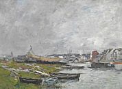 Trouville Shipyard, Eugène Louis Boudin by Masterful Masters thumbnail