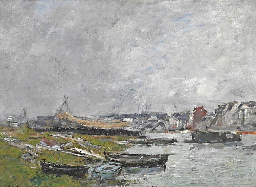 Trouville Shipyard, Eugène Louis Boudin by Masterful Masters