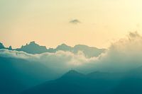 Clouds in the mountains