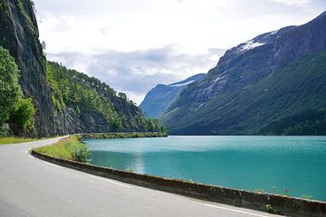 Rijden langs het Lovatnet meer van Frank's Awesome Travels