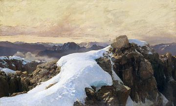 Morgen op de top van de berg, EDWARD THEODORE COMPTON, 1893 van Atelier Liesjes