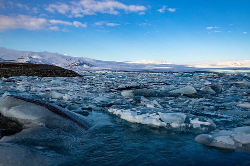 Landscape in Iceland, Jökulsárlón and Diamond Beach