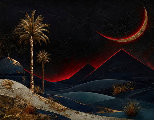 Deco After Dark – Crimson Glint