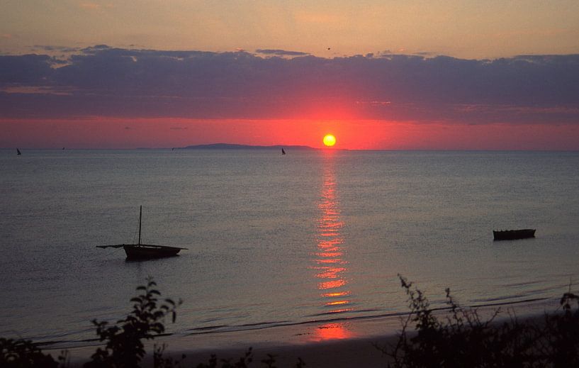 Zonsondergang over de Indisch Oceaan van Richard Wareham