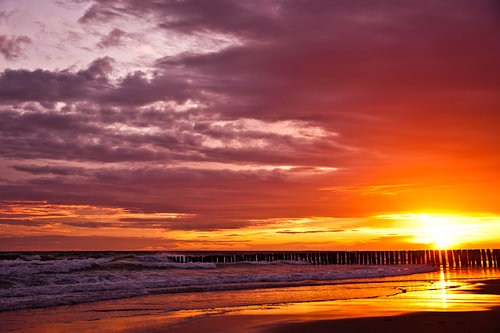 Sonnenuntergang in Zeeland