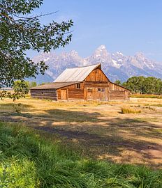 Mormon Row Barn in Grand Teton National Park, WY, USA by PhotoCluster
