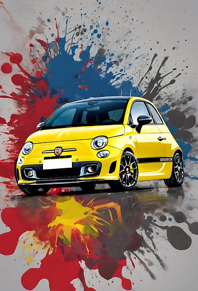 Abarth 500 splash art by kevin gorter