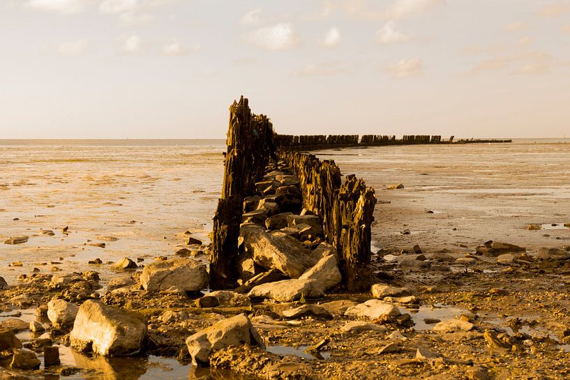 Stormvloedkering Wierum. (Frl) by Jakob Huizen van