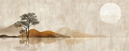 Eternal Calm Under the Moon by Modern Collection