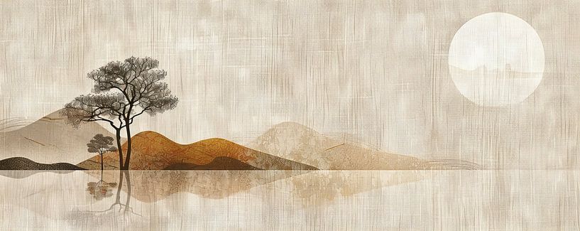 Eternal Calm Under the Moon van Modern Collection