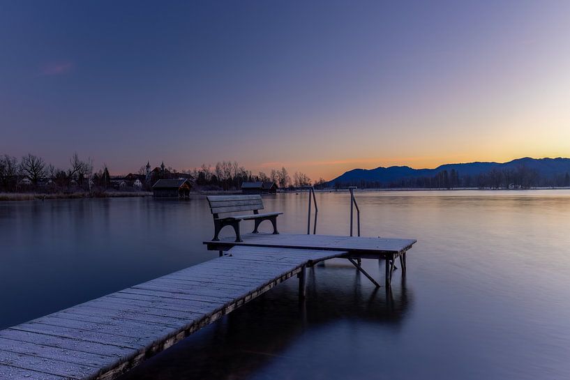 Quiet sunrise at Kochelsee by Teresa Bauer