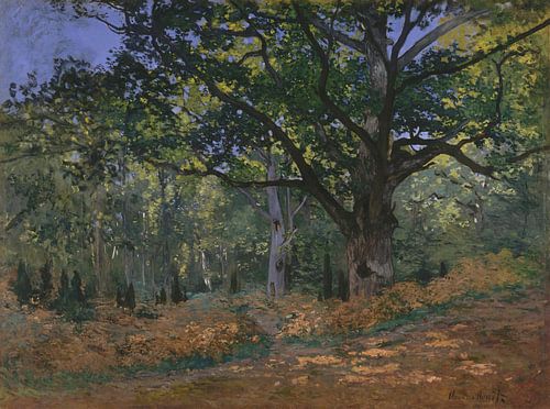De Bodmer Eik, het bos van Fontainebleau, Claude Monet