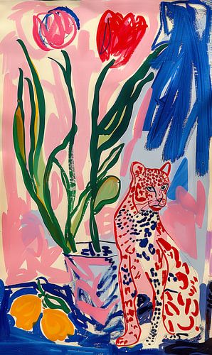 Roze Jungle op de Salontafel