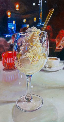 Dinner at Fiorini (schilderij)
