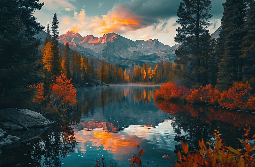 Traumhafter See von fernlichtsicht