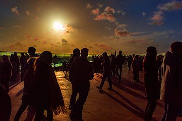 Zonnegloed Silhouet en Shaduwen op het dak van Marcel Kieffer