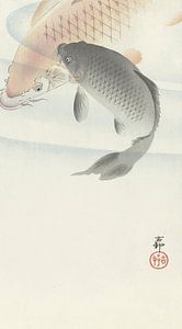 Ohara Koson - Zwei Karpfen (bearbeitet)