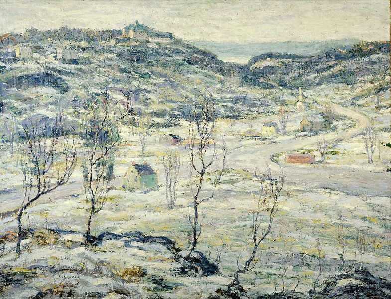 Ernest Lawson-Harlem Valley, Winter by finemasterpiece