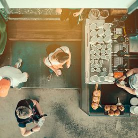 Besucher im Cafe von Studio Reyneveld