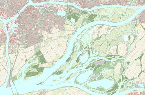 Kaart van Dordrecht