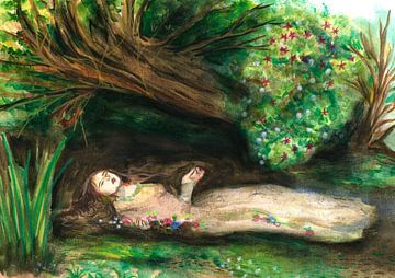 Illustrative Ophelia by Dominique Bonne