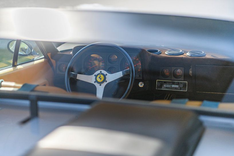 Ferrari 365 GT4 BB 1974 classic sports car dashboard by Sjoerd van der Wal Photography