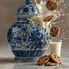 Delft Blue Jar and Cookies and Cream 2 van Studio Ypie