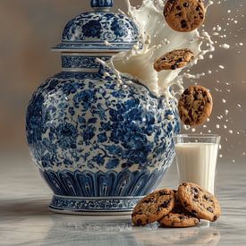 Delft Blue Jar and Cookies and Cream 2 by Studio Ypie