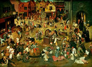 Der Kampf zwischen Karneval und Fasten - Pieter Bruegel