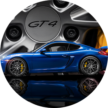 Porsche GT4 saffier blauw design van Maikel van Willegen Photography