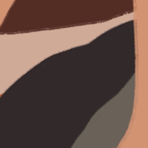 Nostalgic retro inspired abstract minimalist art III