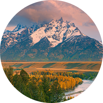 Zonsopkomst bij de Snake River Overlook