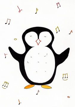Singing Penguin by DaizyArt