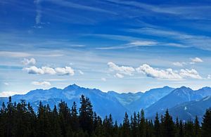 View over the Alps
