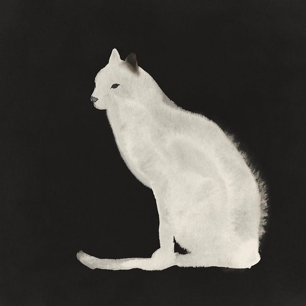 Midnight Cat., PI Studio  von PI Creative Art