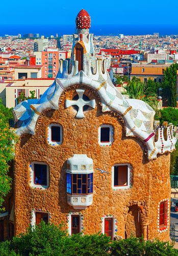 Parc Guell - Barcelone, Espagne.