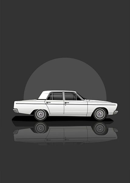 Kunst 1966 Chrysler Valiant VC Sedan van D.Crativeart