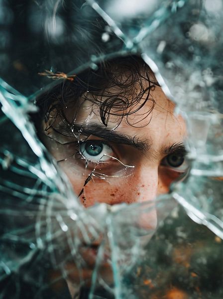 Uitzicht door het glas van fernlichtsicht