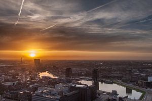 Sunset seen from the Euromast sur Aiji Kley