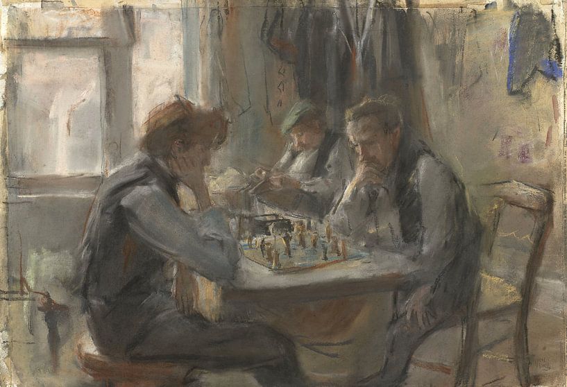 Les joueurs d'échecs, Isaac Israels par Des maîtres magistraux